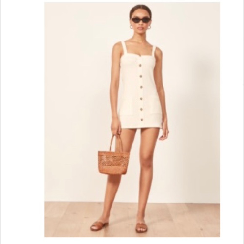 Reformation Cream White Dress Casual